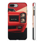 Red Classic GTO Car phone case | Tough phone cover, vintage muscle car design