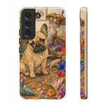 Guilty French Bulldog Phone Case, Confetti Watercolor Cover