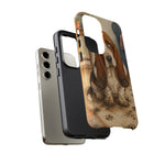 Guilty Basset Hound Phone Case, Muddy Watercolor Art Cover