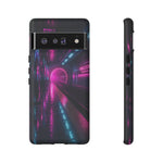 Neon Future Subway Station Tough Phone Case Cover Gift Art
