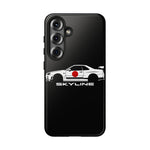 R34 Skyline Japanese Flag Race Car Phone Case | JDM GT-R Tough Cover