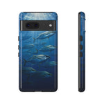 Amberjack School Phone Case, Open Water Sunlight Tough Cover