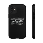 Black 4th Gen Camaro Z28 Sports Car Phone Case | Black Muscle Car Illustration