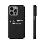 White C8 Z06 Phone Case for Chevy Fans, Tough Protective Cover