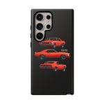1969 Camaro SS Orange Triple View Muscle Car Tough Phone Case