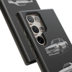 Silver Hakosuka Skyline Classic Sports Car Tough Phone Case for JDM Fans