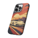 Retro Sunset Countach phone case | Sports car tough cover