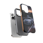 Skyline GT-R R34 White Nurburgring Speed Art Tough Phone Case