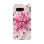 Pink Glitter Star Tough Case | Sparkle Phone Case