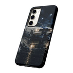 GT350 Phone Case White, Rainy Track Night Classic Racer Tough Cover