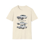 Classic 1963 Chevy Impala Illustration T-Shirt | Vintage Car Trio