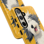 Sheepdog Hair Flip Phone Case Funny Dog Lover Gift