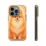 Pomeranian Tiny Fox Fluffy Art Tough Phone Case