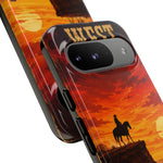 Western Sunset Cowboy Phone Case | Rugged Protective Cover