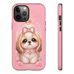 Shih Tzu Princess Kawaii Chibi Puppy Pet Dog Art Tough Phone Case