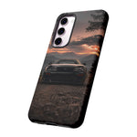 MK4 Supra Phone Case, Black JDM Sports Car Mountain Dusk Cover