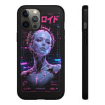 Glowing Headdress Regal Art Tough Phone Case - Gold Magenta Neon