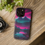 2 Rounds Canada Retina Artwork Vaporwave Phone Case – Landscape Aesthetic