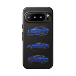 Blue 180SX JDM Sports Car Phone Case Tough Multi View
