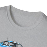 1965 Mustang Fastback T-Shirt | Vintage Car Illustration, Retro Racing