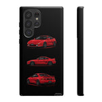 Red MR2 JDM Sports Car Phone Case Tough Multi View
