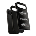 Silver Hakosuka Skyline Classic Sports Car Tough Phone Case for JDM Fans