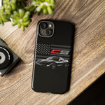 Black C5 Phone Case American Sports Car Tough Cover Gift