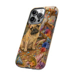 Guilty French Bulldog Phone Case, Confetti Watercolor Cover