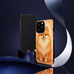 Pomeranian Tiny Fox Fluffy Art Tough Phone Case