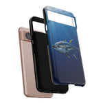 Yellowfin Tuna Phone Case, Deep Blue Water Tough Cover, Gift