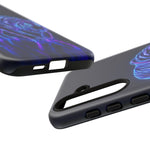 Neon Blue Tiger phone case | tough protective cover
