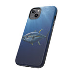 Yellowfin Tuna Phone Case, Deep Blue Water Tough Cover, Gift