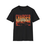 Charger Retro Sunset Car T-Shirt Vintage Muscle Car Graphic Tee