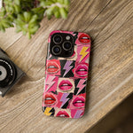 Pop Art Lips and Lightning Bolt Phone Case