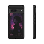 Melancholy Data Poster Phone Case, Glitch Anime Sky Tough Cover