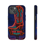 Neon Cowboy Boot phone case | High Noon Saloon design