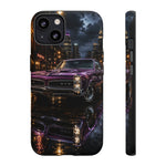 67 GTO Phone Case Purple, Rainy City Night Muscle Car Tough Cover