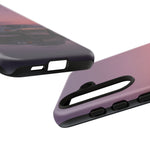Sunset Skyline GT-R R32 phone case | car reflection, purple dusk