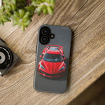 Red C8 Z06 Track Wing Tough Phone Case Cover Gift Art