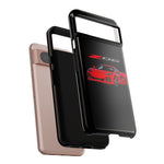Red C8 Z06 Illustration Phone Case for Vette Owners | Tough Cover