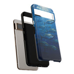 Amberjack School Phone Case, Open Water Sunlight Tough Cover