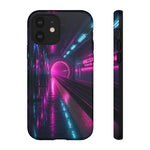 Neon Future Subway Station Tough Phone Case Cover Gift Art