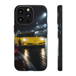 Yellow C5 Z06 Track Day Speed Art Tough Phone Case