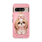 Shih Tzu Princess Kawaii Chibi Puppy Pet Dog Art Tough Phone Case
