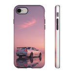 Silver Skyline R34 at Sunset Phone Case | Car Reflection Sky Case