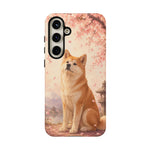 Akita Cherry Blossom Phone Case Sakura Dog Lover Gift
