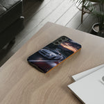 Skyline GT-R R34 White Nurburgring Speed Art Tough Phone Case