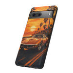 Orange Corvette C3 Stingray Sunset Palms Phone Case