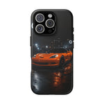 Orange C6 Neon Car Meet Tough Phone Case