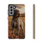German Wirehaired Pointer Autumn Art Tough Phone Case